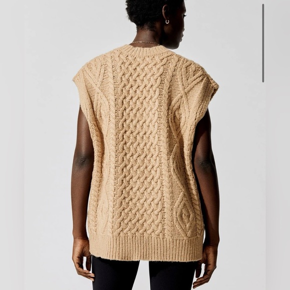 ONA Audrey Sweater Alpaca Wool Vest in Camel SOLD OUT Size M/L - Picture 6 of 6